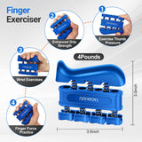 TADAKAZU Grip Strength Trainer Kit (5 Pack) Hand Grip Strengthener, Finger Exerciser,Hand Extension Exerciser, Stress Relief Ball and Forearm Workout Ring for Muscle Building and Injury Recover TADAKAZU