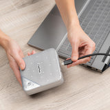 Speakerphone Hub | Portable Audio Docking Station with 360° Sound Input and Smart Noise Cancellation | Conference Speaker and Microphone SideTrak