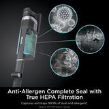 Shark Stratos Cordless Vacuum with Clean Sense IQ and Odor Neutralizer, MultiFlex Wand, Includes Crevice Tool & Anti-Allergen Brush, Up To 60 Minute Runtime, Ash Purple, IZ862H