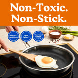 Ziruma Non-Toxic Frying Pan, Non Stick 9.5" Fully Clad for Fast & Even Heat, PFOA-Free, Premium 304 Stainless Steel Handle, Induction Compatible, Oven Safe to 500°F