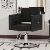 LOUVIXA Barber Chair for Hair Stylist, Height Adjustable Hydraulic Hair Salon Chair, 360 Degrees Rotation, Multi-Function Shampoo Chair for Salon Home Barbershop, Black