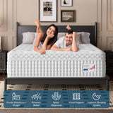 BedStory Upgrade 14 Inch Firm King Size Mattress, Luxury Hybrid Mattress in a Box for Zoned Pressure and Pain Relief, Signature Collection Deep Sleep Mattresses, 10 Years Warranty,365 Nights Trial