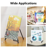 14" High Tabletop Instant Display Easel - Black Steel Small Tripod Easel Stand with Adjustable Holders(6 Pack) Somime