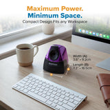 Bostitch Electric Pencil Sharpener for Classroom and Desk, Metallic Purple