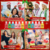 Sacubee 48 Packs Christmas Mini Hand Sanitizer Bulk Travel Size Xmas Gifts