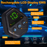 ABS Stimulator, Ab Trainer, EMS Muscle Stimulator LCD Screen Muscle Stimulator USB Rechargeable Portable Muscle Trainer Abdominal / arm / Leg Fitness Workouts Gear XENGUAN