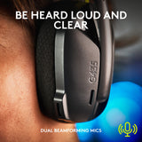 Wireless Bluetooth Gaming Headset - Lightweight, built-in mics, 18h battery, compatible- Black Logitech G