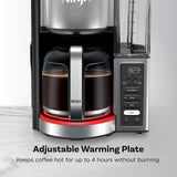 Ninja Fresh Brew™ Drip Coffee Maker | Programmable 14Cup Glass Carafe, Brew Classic & Rich, 70oz Removable Water Reservoir | Small Batch, Delay Brew, Adjustable Warming Plate | Stainless Steel | CE451