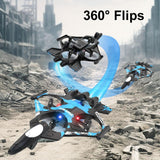 Weavixol RC Plane for Kids, Fighter Jet Drones With Screen On Controller, No Phone Needed, Drone For Kids 8-12 with Camera, Remote Control Plane With Auto Hover, Easy to Fly, RC Airplane Toy Gifts for Kids Boys, 2 Batteries