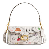 Coach Tabby Shoulder Bag 26 with Sketch Print, B4/Chalk Multi