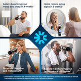 Energilz Hydrogen Water Bottle | 16.2 oz (480 ml) Hydrogen Water Generator | 6000 PPB Hydrogenator Machine | SPE/PEM Ionizer Generator (Black)
