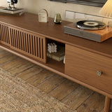 NessCarsti 78.7" Mid-Century Modern TV Stand Fully Assembled Media Console