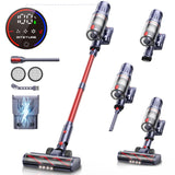 Cordless Vacuum Cleaner, 650W 55Kpa 70Mins Vacuum Cleaners for Home with Auto Mode/LED Display, Self-Standing Cordless Stick Vacuum Lightweight,Rechargeable Cordless Vacuum for Pet Hair/Carpet/Floors