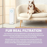 Air Purifier for Homes with Pets, H13 Pet HEPA Filter, Removes Pet Dander, Dust, Allergens, Smoke, Pollen, Odors, Mold GermGuardian