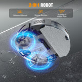 XIEBro Robot Vacuum and Mop Combo, 2 in 1 Robotic Vacuums Cleaner with 6500Pa Max Suction, App/Wi-Fi/Voice, Robot Vacuum with Schedule, Self-Charging, Slim, for Pet Hair, Hard Floor, Carpet