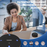 M4 Bluetooth Speakerphone Conference Microphone with AI Noise Reduction Full-Duplex AI Transcription USB Speakerphone 360°  Black AISPEECH