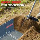 Cordless 2-in-1 Tiller Cultivator & Weed Wacker Compatible with Milwaukee 18V Battery (Tool Only), Ecarke Brushless Electric Garden Tiller Weed Eater, 9" Tilling Width 9.4" Depth for Soil Cultivation