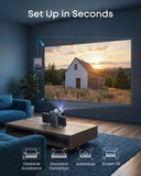 Anker Nebula P1i Portable Projector with WiFi and Bluetooth by soundcore, Flippable Design, 1080P FHD, 380 ANSI Lumens, Auto Focus/Keystone, All-Glass Lens, Built-in Speaker