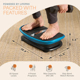 Lifepro Voice-Controlled Vertical Motion Vibration Plate for Lymphatic Drainage with Heat Therapy – Whole Body Curved Vibrating Platform