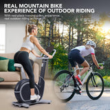 GarveeLife Exercise Bike, Programmable 36 Levels Magnetic Resistance Exercise Bike with 350 LBS Weight Capacity, Smart Indoor Cycling Bike