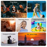 ORDRO M5 Pocket Camera, Vlogging Camera w/Microphone