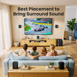 Bobtot Surround Sound Systems Home Theater System - 800 Watts Peak Power 6.5" Subwoofer 5.1 Wired Stereo Speakers Strong Bass with ARC Optical AUX Bluetooth Input