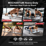 MochantumMultifunctional Push Up Board Heavy Duty 304 Stainless Steel Home Gym Equipment No Deformation High Intensity Chest workout for men and women