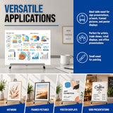 U.S. Art Supply 15" High Aluminum Tabletop Display Easel for Painting