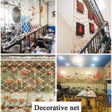 Safety Rope Net Universal Anti-Fall Safety Net for Children Cat, Anti-Wear Woven Mesh, Protective Net, Fishing Net Decoration Kids Rope Climbing Net Support Customization