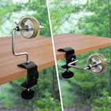Fishing Line Spooler Portable Fishing Line Winder Spooler Machine Adjustable Stable Reel Spooler with Clamp Spooling Station System for Spinning Casting Reels