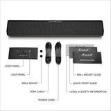 Marshall Heston 60 Soundbar - 5.1 Channel | Dolby Atmos Immersive Sound for TV, Movies, and Music | Bluetooth, WiFi, HDMI, 3.5 mm Aux Inputs - Black