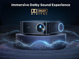 [1500 ANSI/36W Dolby Audio/APPs]Smart-Projector-4K with WiFi6 and 2Way Bluetooth, AI Auto Focus Projector with Native 1080P, HDR10, TOPTRO X9 Outdoor Movie Proyector Compatible with Phone/TV Stick/PC