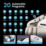 Titan eCabin 3D l Full Body Massage Chair l Shiatsu Recliner l Health Detection l SL Track l 2 Stage Zero Gravity Reclining l Automatic Massage Programs l Touchscreen Controller (Black)