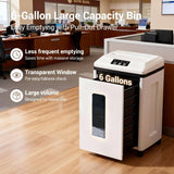 Heavy Duty Paper Shredder: 7 Sheets P-7 Ultra Micro-Cut 3/64''*5/64'' Shreds Credit Cards & CDs 30 Min Continuous Run 6-Gallon