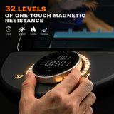 TOUSAINS ET3 Adjustable Stride Elliptical | 16-18" | 32 Resistance Levels | Quiet Bluetooth Cardio for Home Gym | 265 lbs