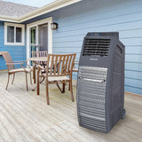 Outdoor Portable Evaporative Swamp Cooler & Fan for BBQ Area, Patio, Garage, Backyard | Gray Honeywell
