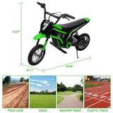 Garvee 24v Kids Electric Dirt Bike, 350w Electric Motorcycle for Boys & Girls with 3 Speed Levels Up to 14.3 MPH, Shock Absorbing Suspension, Off-Road Ride on Toy