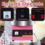 Commercial & Home Cotton Candy Machine 110V 1000W,3 Mins Fast Preheat, Stainless Steel, Easy to Operate & Clean for Birthday Party, Events & Commercial Use