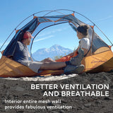 Clostnature Lightweight Backpacking Tent - 2 Person Ultralight Waterproof Camping Tent, 3 Season Large Size Easy Setup Tent for Family, Outdoor, Hiking and Mountaineering