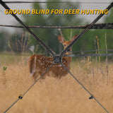 FUNHORUN Hunting Blind 270 Degree See Through Ground Blind with Chair and Carrying Bag, 2/3 Person Pop Up Camouflage Tent Portable Concealed Shelter