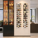 12 Bottle Wall Mounted Wine Rack, Detachable Wine Storage Organizer Used As One or Four | DIY Wall Hanging Wine Holder X-cosrack