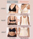 Figninget Waist Trainers for Women Belly Fat Body Shaper for Women Tummy Control Postpartum Faja Nude L