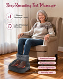 THERAZZAGGE Shiatsu Foot Massager with Heat, Heated Foot Massager for Neuropathy, Foot Warmer, 2 Heat Levels, Remote Control