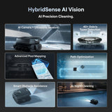 Beatbot Aquasense X Robotic Pool Cleaner with AstroRinse Cleaning Station — Hands-Free Cleaning, AI Vision, All-in-One Cleaning, Smart Navigation, Debris Detection, 23L Debris Bin, Voice Control