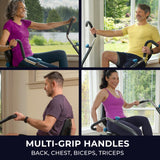 Teeter FreeStep Recumbent Cross Trainer Stepper, Zero-Impact Exercise Bike Alternative w/Patented Physical Therapy Stride, Up to 350lb, Free App