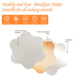 Pancake Pan Suitable for All Cooktops, 7-cup Pancake Maker, Nostick Granite Mini pancake KRETAELY