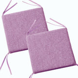 Square Stool Cushion with Ties - Memory Foam Anti Slip Seat Cushion