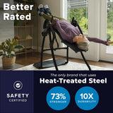 Teeter FitSpine LX9 Inversion Table, Deluxe Easy-to-Reach Ankle Lock, Back Pain Relief Kit, FDA-Registered (LX9 - Black) Teeter