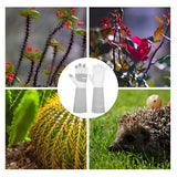 2 Pairs: Rose Pruning Long Gardening Pigskin Leather Gloves, Thorn Proof Yard Work Leather Gloves - Brown, Grey, Small