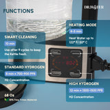 HydroPitcher | 68 Oz Hydrogen Water Pitcher - BPA Free Rich Hydrogen Water Generator - Electrolysis Jug with SPE/PEM Technology Hydrogen Water Machine | Chlorine Free Large Hydrogen Water Bottle